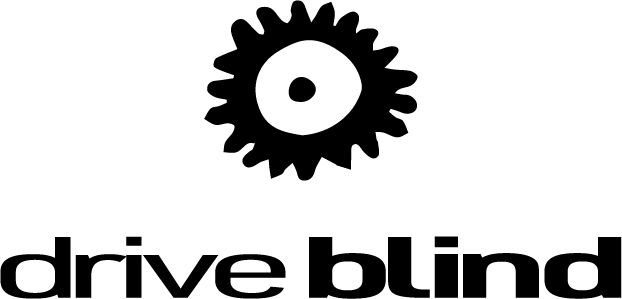 Driveblind band logo on merchandise
